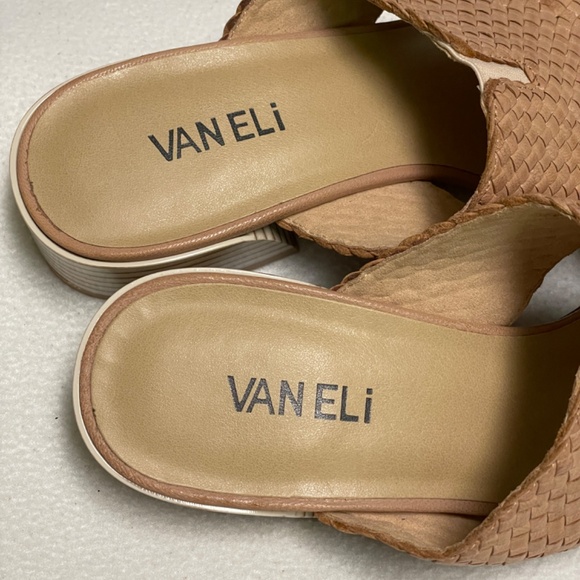 Vaneli Maje Woven Slip On Sandals, Womens, 8N, Leather, New - Picture 9 of 10